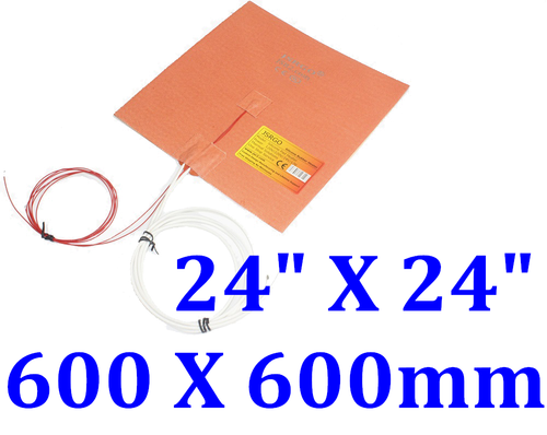 Pad riscaldante 24" X 24" 600 X 600mm 900W con termostato 3M NTC100K JSRGO CE UL