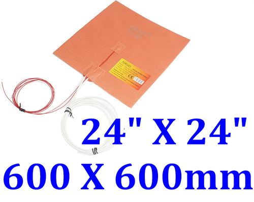 24" X 24" 600 X 600mm 900W w/ 3M NTC100K Thermister JSRGO CE UL Heating Pad - Picture 1 of 12