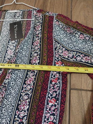 R Vivimos Women's Size M 8/10 Long Sleeve Boho Wrap Maxi Floral Dress - Picture 5 of 14