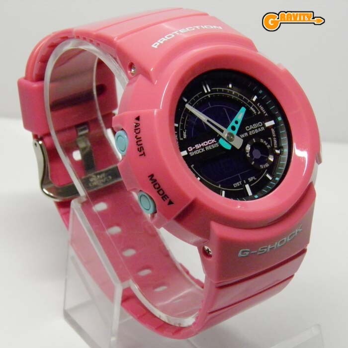 CASIO G-SHOCK AW-582SC-4 Crazy Colors Series Pink Analog Digital 