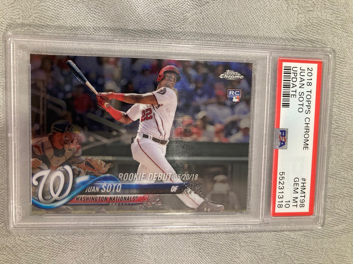 Juan Soto Rookie Card Psa 10 2018 Topps Chrome Update