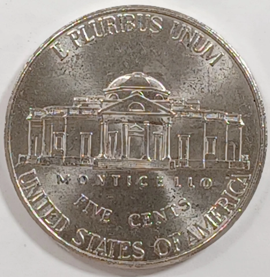 2016 P Jefferson Nickel Die Break Crack Revers Error - Image 2 of 4