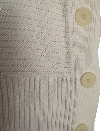 LOFT OUTLET Cream WOMEN’S TURTLENECK SIZE XS SWEATER 3/4 SLEEVE EUC Side Buttons - Picture 4 of 7