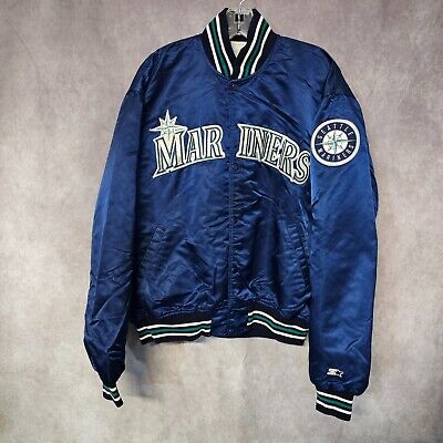 Rare Vintage 90's Starter Seattle Mariners Back Logo Satin Rare Vintage 90's Starter Seattle Mariners Back Logo Satin