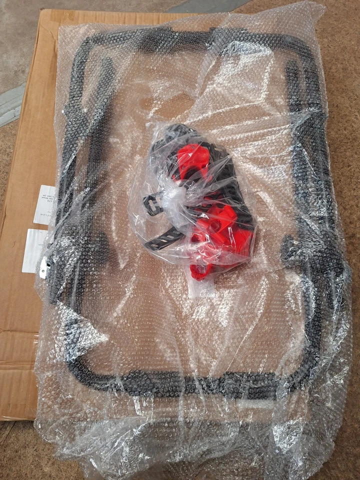 Portabicicletas Coche 3-Bicicletas, Montaje en Maletero de Vehículo Portabicicletas Marco F Plegable Bicicleta - Imagen 2 de 4