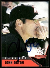2002 Kannapolis Intimidators JOHN ORTON Signed Card autograph auto ANGELS