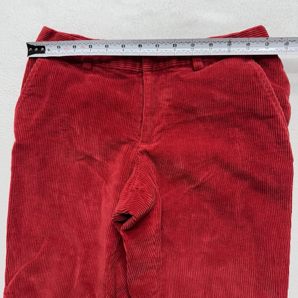 Винтажные женские брюки Ralph Lauren с заниженной талией 28x28 красные вельветовые джинсы-поло Y2K - Изображение 3 из 4