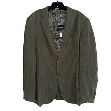 Paul Jones Men s Green Linen Blend Blazer Jacket Size XL NWT
