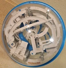 Perplexus Epic Toy Maze Ball Brain Teaser 3D Gravity Puzzle Mind Blue 8" Sphere