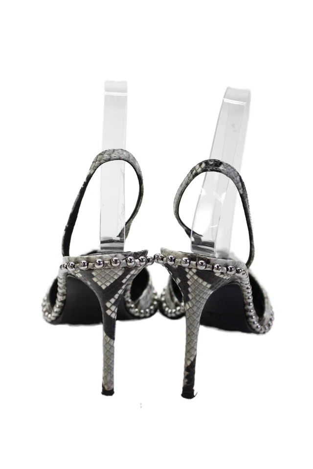 Zapatos de salón Alexander Wang para mujer con estampado de piel de serpiente gris talla 37,5 Foto 3 de 4