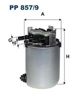 Kraftstofffilter Filtron PP 857 9 Passend FÜR Nissan Renault Treibstofffilter