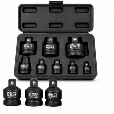 Steckschlüssel-Adapter Schlagschrauber-Set 8-teilig 1/4 Zoll auf 1 Zoll gesenkgeschmiedet CrV Phosphat Koffer Werkzeug