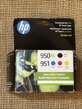 4 Pack HP 950XL Black  951 Color Ink Cyan Magenta Yellow Open Box 02/2027 OEM