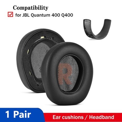1pair Ear Pad Cushion Headband For JBL Quantum 400 Q400 Headphones Ohrpolster