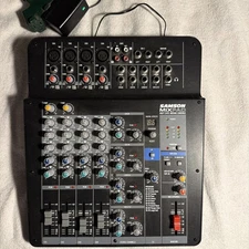 MixPad MXP124FX Compact 12-Input Analog Mixer with FX & USB Tested With Power