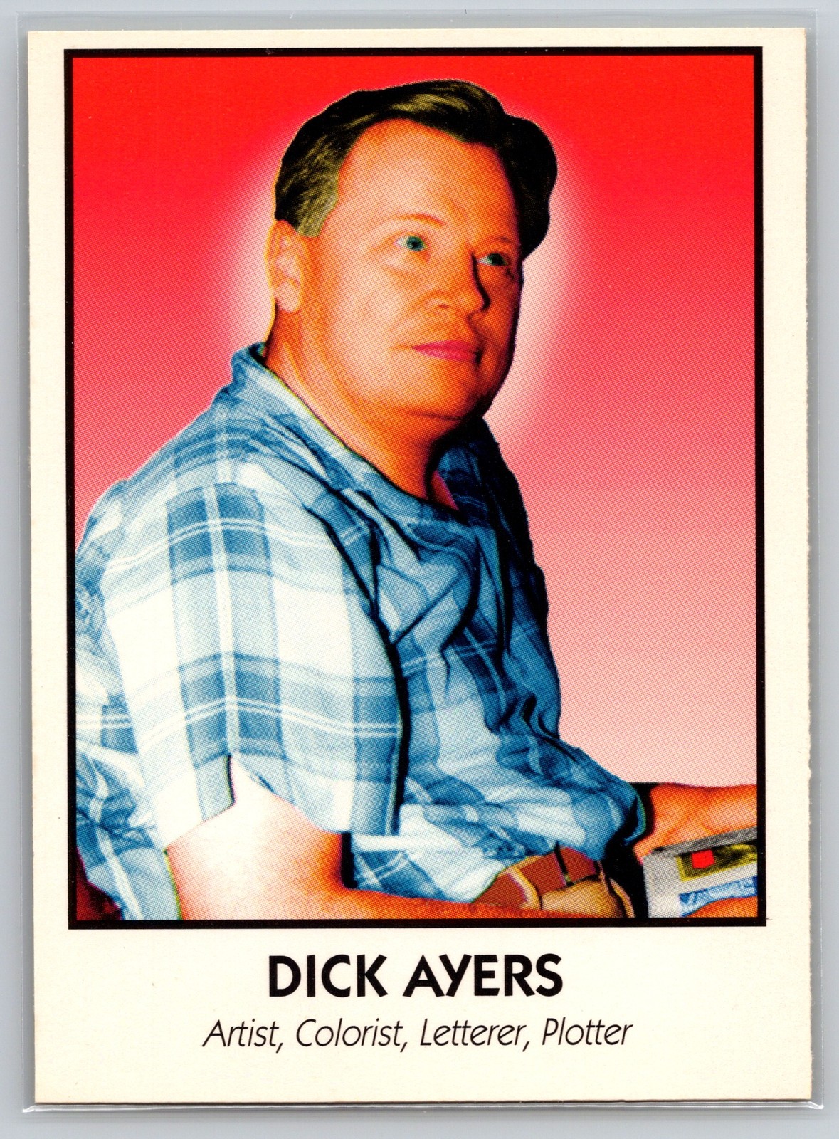 1992 Eclipse Famous Comic Book Creators #24 Dick Ayers Artist Colorist Card