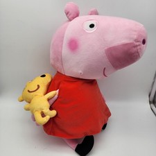 Peppa Pig Teddy Buddy Niños Almohada Peluche Juguete 16” Vestido Rojo 2021