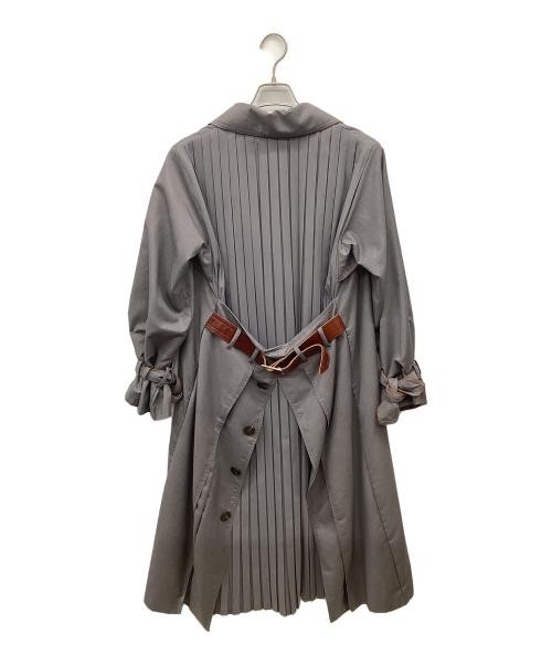 Ameri STUDIOUS Layered Coat 42cm Gray Polyester B… - image 2