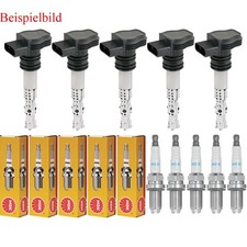 5x STELLOX Zündspule+NGK Zündkerze für VW Golf VII 5G1 BQ1 BE1 BE2 1.5 TSI