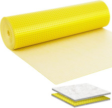 Waterproof Uncoupling Membrane Mat for Heated Flooring - 54 Sq.Ft.