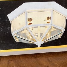 Hampton Bay Bound Glass Ceiling Light Fixture...