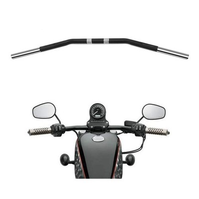 Alpha Rider Motorcycle Handlebars - 1 inch Drag Style Steel Handlebars Drag Bar 