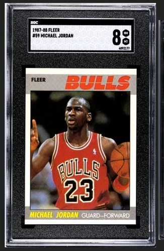 1987-88 Fleer #59 - Michael Jordan SGC 8 NM-MT Fresh Grade