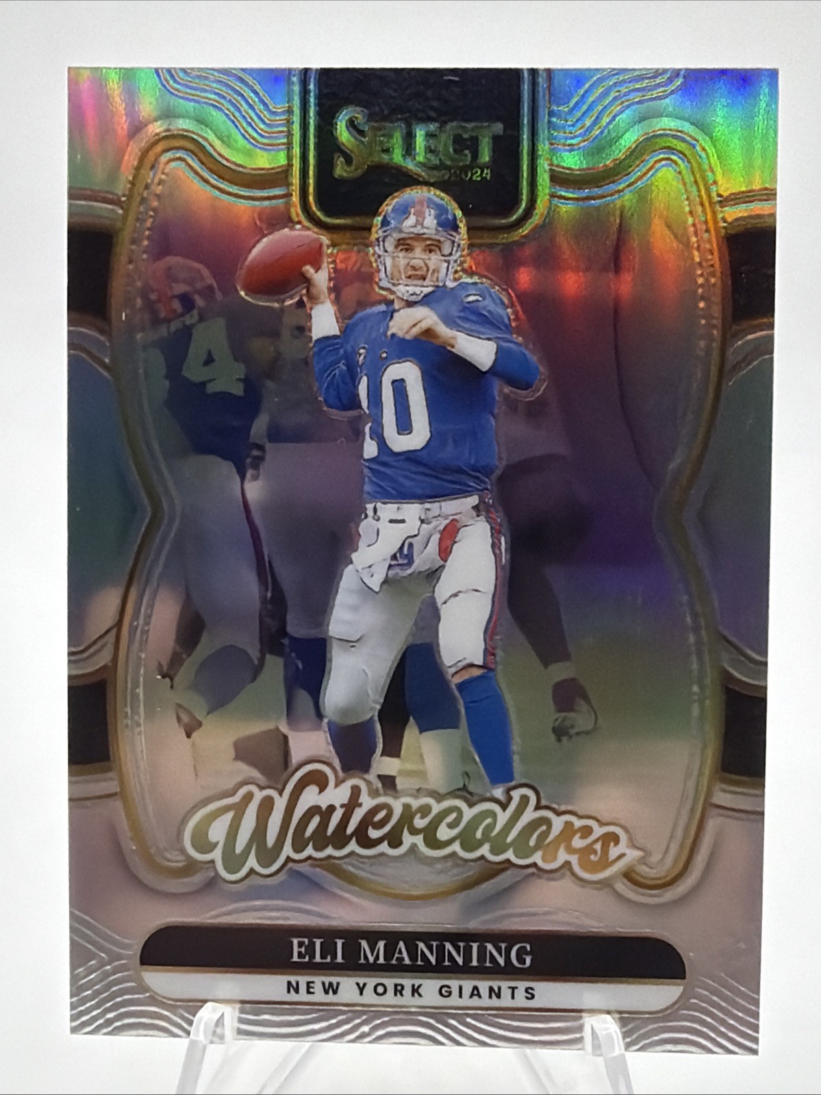 2024 Panini Select - Watercolors Eli Manning #6