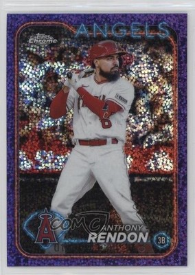 2024 Topps Chrome Purple Speckle Refractor 1/299 Anthony Rendon #61 1k0w