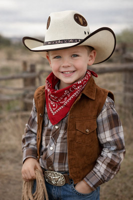 KIDS BABY TODDLER WESTERN COWBOY RODEO HAT, SOMBRERO VAQUERO, BOYS WESTERN HAT