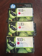 Lot Of 3 Genuine Factory HP 933XL Magenta Ink Cartridge Exp 9/2024 - Sealed