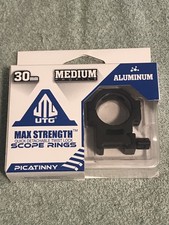 UTG Max Strength 30mm Rings, Medium, Weaver/Picatinny NEW