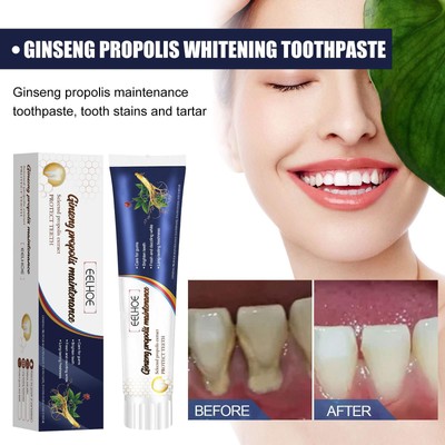 Eco Natural Ginseng & Propolis  Toothpaste For Gingivitis   3 Pieces 100g