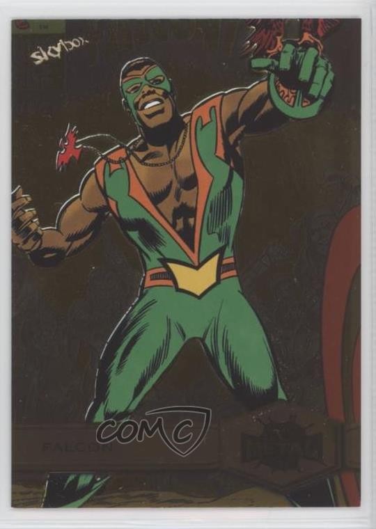 2022 Marvel Metal Universe Spider-Man High Series Gold Light FX Falcon #126 13kb