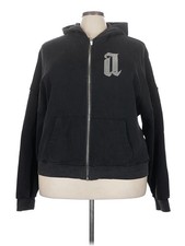 Assorted Brands Women Black Zip Up Hoodie S