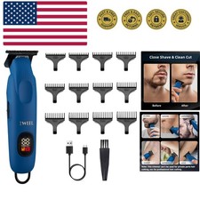 Professional Beard Trimmer for Men - Electric Hair Clippers, Zero Gapped T-Bl...