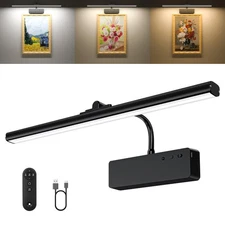 Picture Light, 15.35inch Wireless Picture Lights for Wall Rechargeable, 5400m...