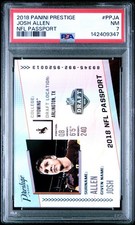 🦬💪 2018 Panini Prestige JOSH ALLEN NFL Passport (RC) PSA 7 ✨