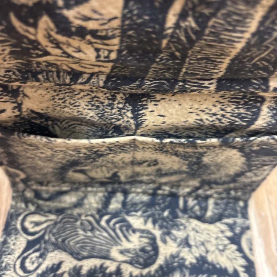 Cartera de tela de cebra mono elefante animal tamaño completo con cierre magnético Foto 4 de 4