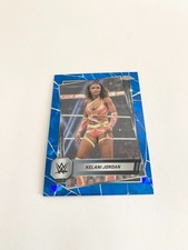 Kelani Jordan 2025 Topps Chrome Sapphire WWE Card # 117