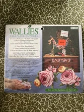 Wallies Kate's Pink Roses Wallpaper Cutouts 25 Pre Pasted NIP  12106