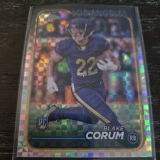 2024 Topps Chrome Football X-Fractor Blake Corum Rookie Card