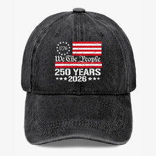 We The People 250 Years 2026 Hat Patriotic 1776 USA Cap 7 Colors