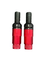 20pc M14x1.5 Red Spike Wheel Lug Bolts Conical Seat Bmw Audi Vw Mercedes
