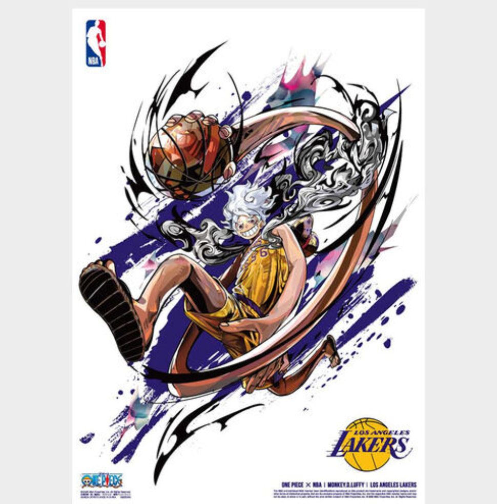 ONE PIECE x NBA Mini Poster Set 10 Sheets Limited Japan Official