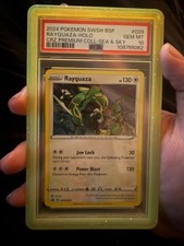 2024 Pokemon Black Star Promos Cosmos Holo SWSH029 Sea And Sky Rayquaza PSA 10