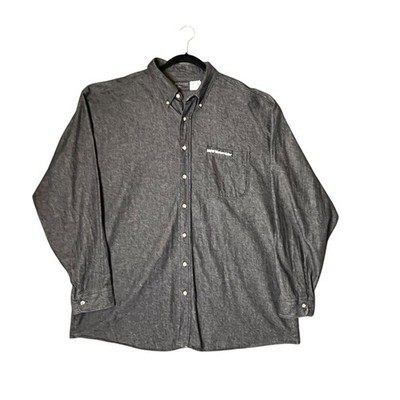 Vtg 90s BMW Motorrader Black Denim Dress and Ride ButtonDown Shirt Men XX Large