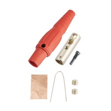 2/04/0 Cam Style Plug Connector Female 400A 600V Orange CamLock Plug