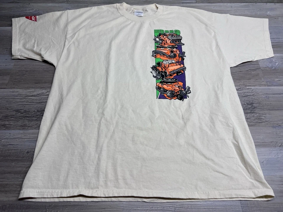 Camiseta De Colección Y2K Mopar Racing Plymouth Superbird Para Hombres Talla 2XL Manga Corta Foto 2 de 4