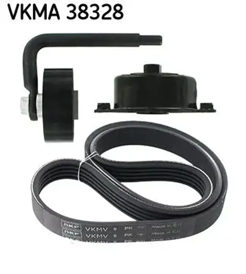 V-Ribbed Belt Set SKF VKMA 38328 Fits BMW 3 Series 5 Series 7 Series X5 - Image 10